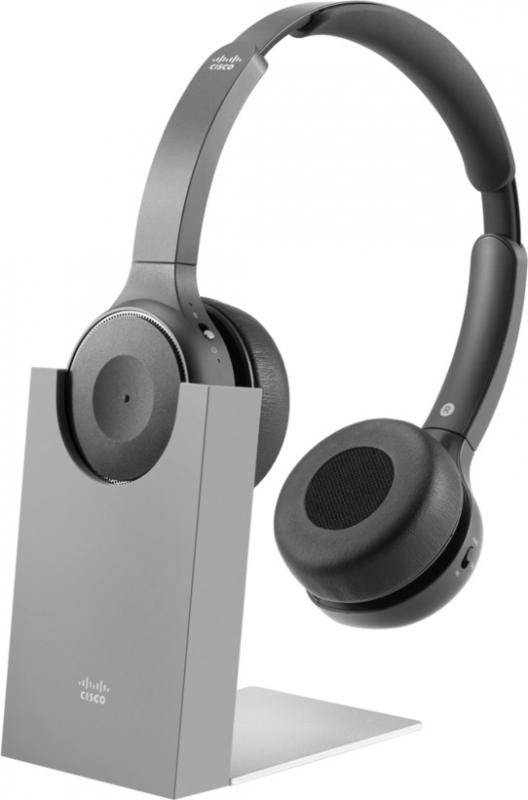 730 Wireless Dual On-ear Headset+Stand USB-A Bundle-Platinum