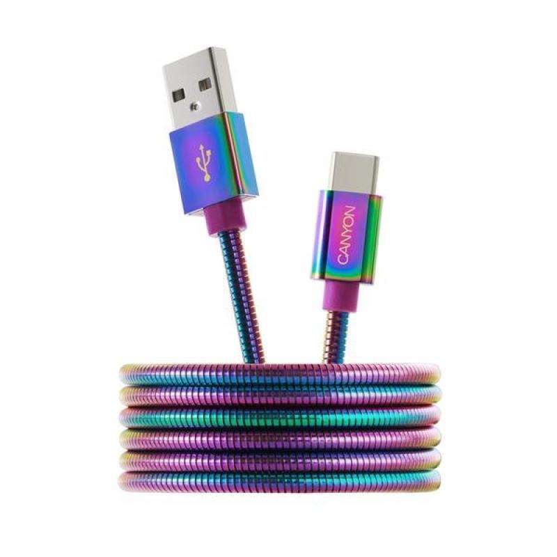 Canyon UC-7, 1.2 m kábel USB-C / USB 2.0, 5V/9V/2A, priemer