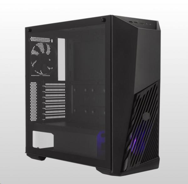 CoolerMaster case miditower MasterBoxK501L, ATX, čierna, USB