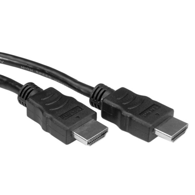 Roline Kábel HDMI M/M 2m, High Speed+Eth, 4K@30Hz, 2m, čiern