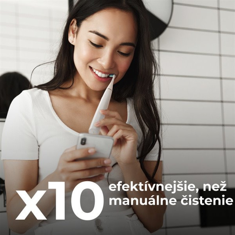 AENO Sonická zubná kefka DB1S,Biela,4 módy+smart,bezdrôtové