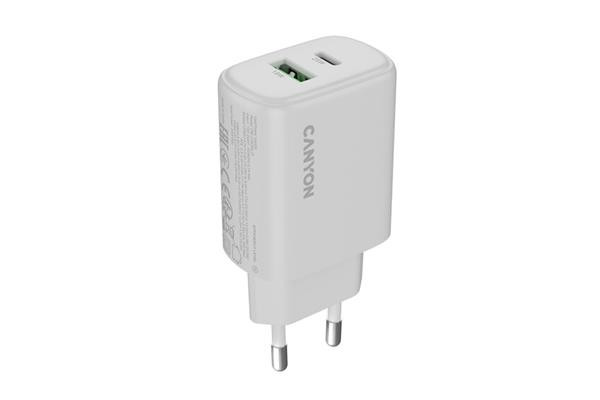 Canyon OnCharge 250, univerzálna nabíjačka do steny, 1x USB-