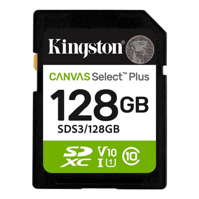 128 GB .SDXC karta Kingston Canvas Select Plus SD U1, V10 (r