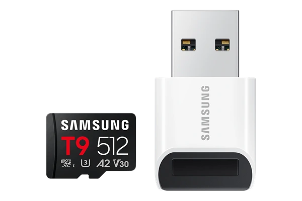 512 GB . microSDXC karta Samsung T9 + USB Adaptér