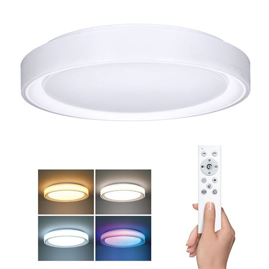 Solight LED osvetlenie s diaľkovým ovládačom Floco, 30W + 6W