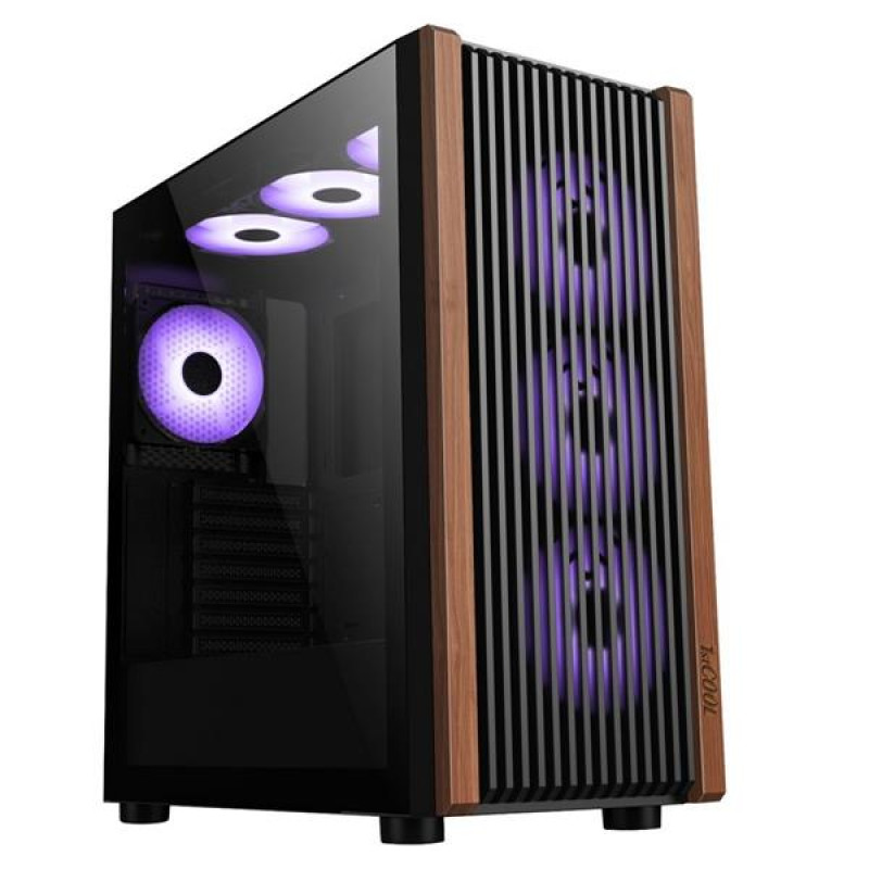 1stCOOL G6 Noble Wood Decor TS ARGB, skrinka ATX, USB3.0, US