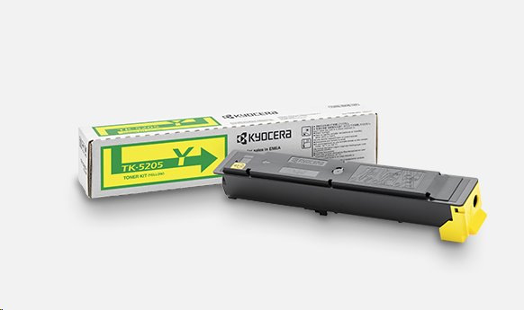 KYOCERA TK-5205Y Toner yellow na 12 000 A4 (pri 5% pokrytí),