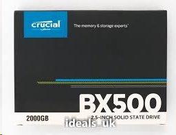 Crucial BX500  2TB 2.5"  SATA 6Gb/s, Read/Write: 540/500 MB/