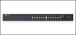 Dell Networking N1524, 24x 1GbE + 4x 10GbE SFP+ fixed ports,