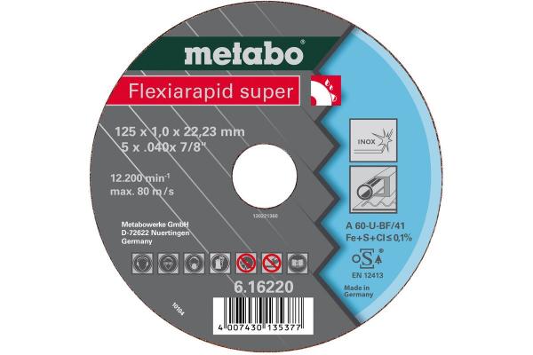 Metabo Flexiarapid super 125x1,0x22,2 Inox