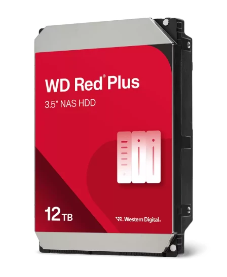 WD Red™ Plus 3,5" HDD 12TB NAS 7200RPM 512MB SATA III 6Gb/s