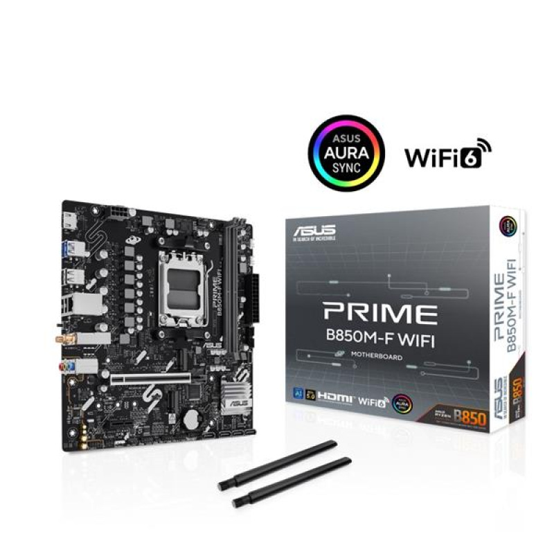 ASUS PRIME B850M-F WIFI soc AM5 DDR5 B850 mATX