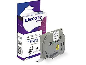 páska "wecare" BROTHER TZE231,Black/White,12mm*8m