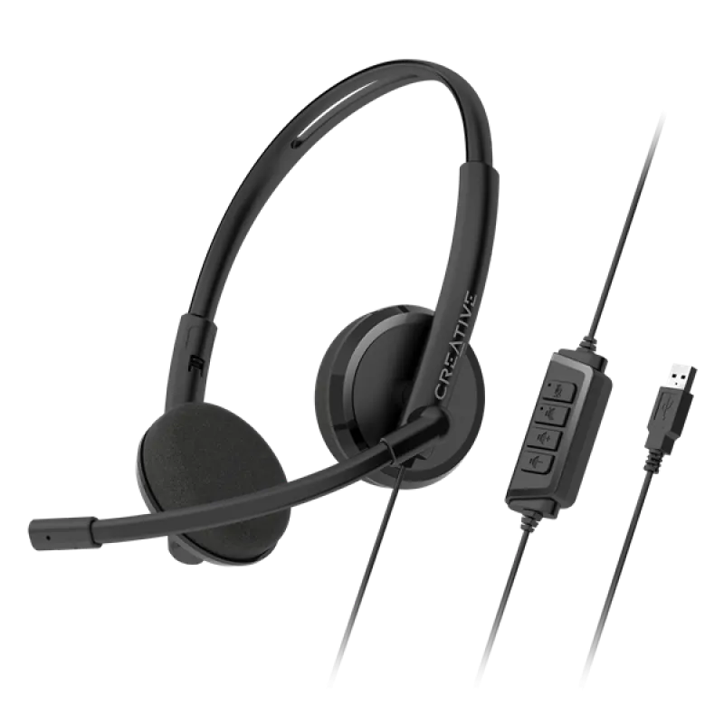 Creative HS-220, headset, USB, s ovládaním a potlačením šumu