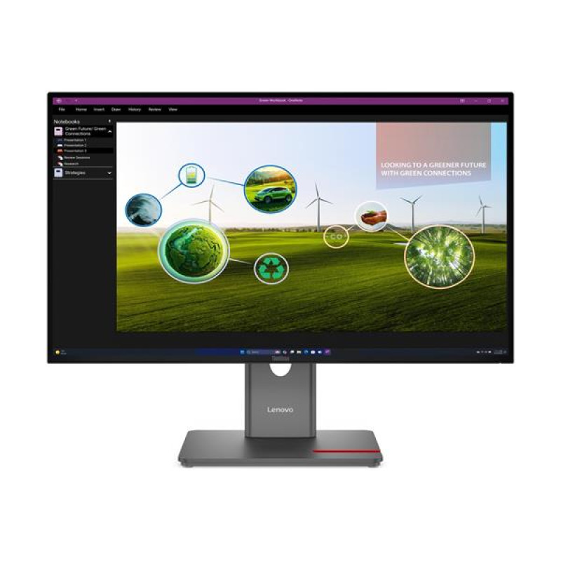 Lenovo P27Q-40 27" 2560x1440 QHD 1500:1 350N 4ms HDMI+DP+USB