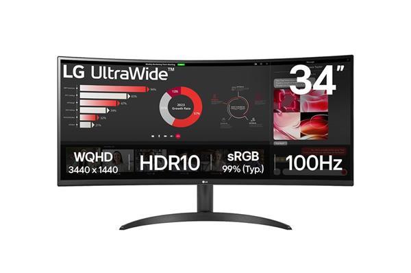 LG 34WR50QK-B 34"W VA LED 3440x1440 5M:1 5ms 300cd DP HDMI 1