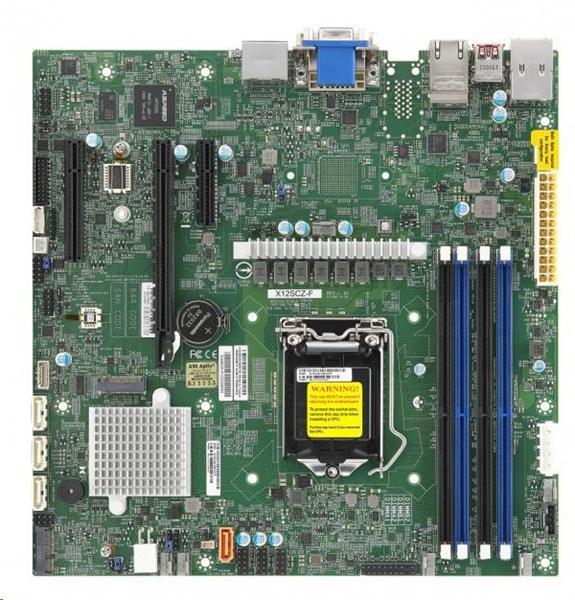 Supermicro MB 1xLGA1200 (Xeon W-1200), W480, 4xDDR4,4xSATA3,