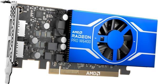 AMD Radeon Pro W6400 4GB GDDR6, 64bit, 2xDP, LP, PCIe, aktiv