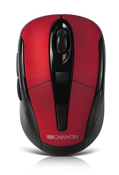 Canyon MSO-W6, Wireless optická myš USB, kompaktná, vhodná k