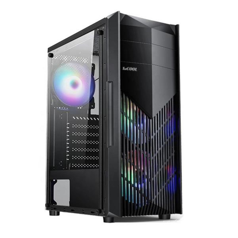 1stCOOL MONSTER EVO, skrinka ATX, 2x RGB ventilátor, USB3.0,