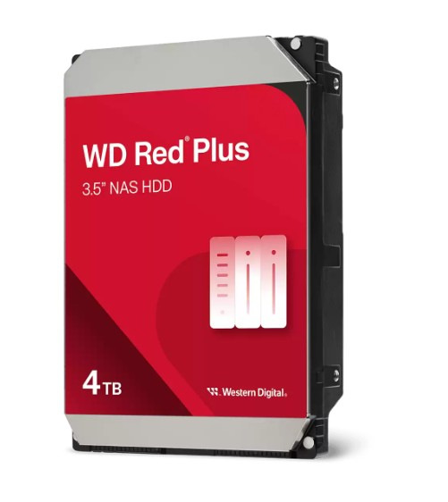 WD Red™ Plus 3,5" HDD 4TB NAS 5400RPM 128MB SATA III 6Gb/s