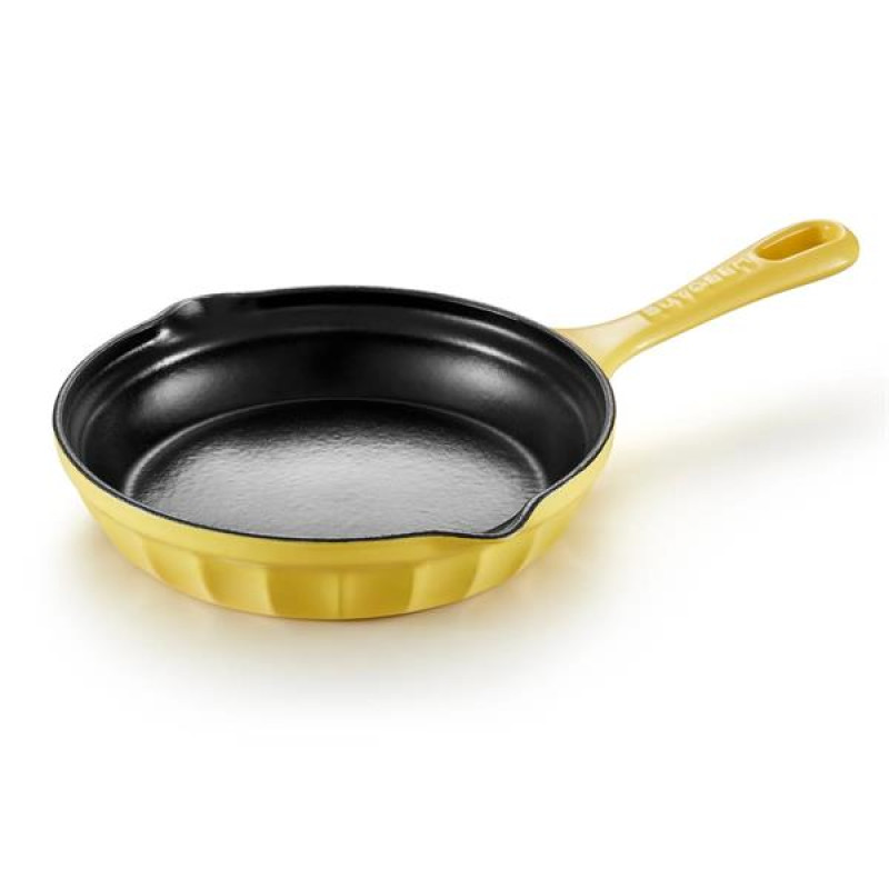 BUYDEEM Liatinová panvica 21 cm, model CP542, Farba žltá