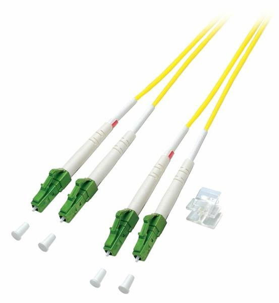 Optický kábel LC/APC-LC/APC, 2m Duplex OS2(9/125µm), LSOH, 2