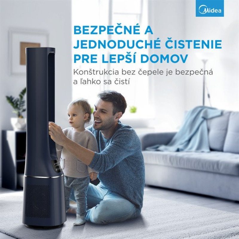 MIDEA Smart ventilátor a cisticka vzduchu bez lopatiek AMS15