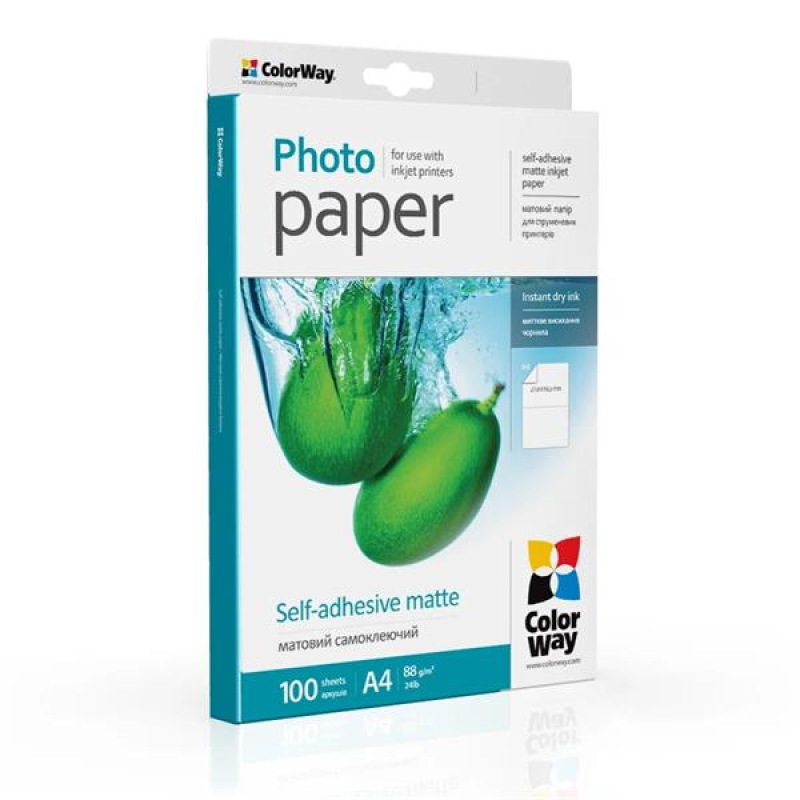 ColorWay Samolepiaci matný papier A4 (2 štítky na hárku), 21