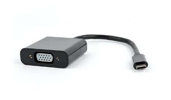 Gembird adaptér USB-C (M) na VGA (F) čierny, blister