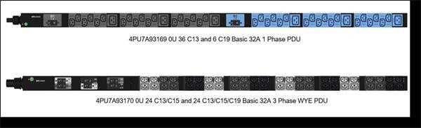 0U 36 C13 and 6 C19 Basic 32A 1 Phase PDU v2