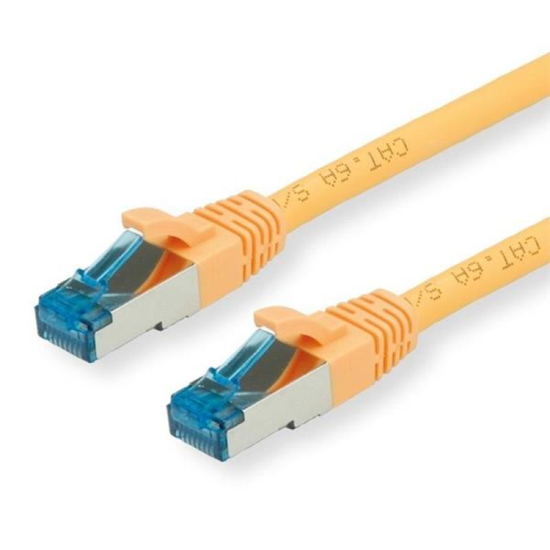 Value patch kábel Cat6A, SFTP, LSOH, 0,3m, žltý
