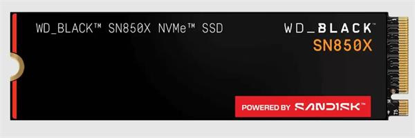 WD Black SN850X 2TB SSD PCIe Gen4 16 Gb/s, M.2 2280, NVMe (