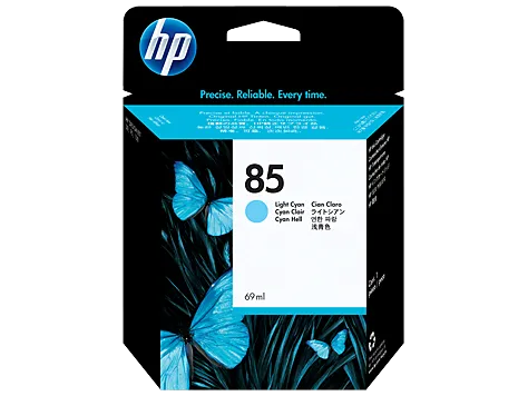 HP No. 85 Light Cyan Ink Cartridge, 69ml