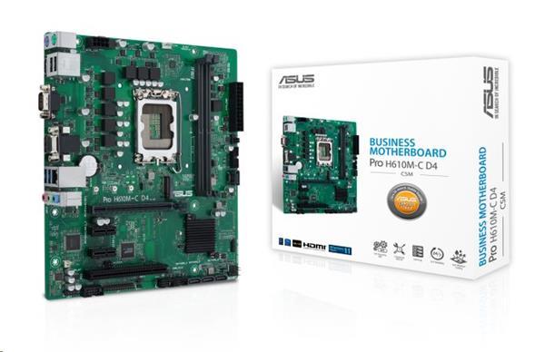 ASUS PRO H610M-C D4-CSM soc 1700 H610 DDR5 mATX M.2 HDMI D-S