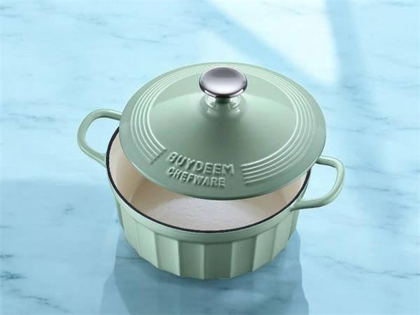 BUYDEEM Smaltovaný liatinový hrniec 2,9L, 22cm, model CP521,