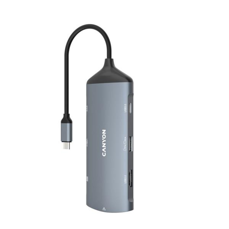 Canyon DS-15, Multiport Docking Station, 8 portov, 1xUSB-C 1