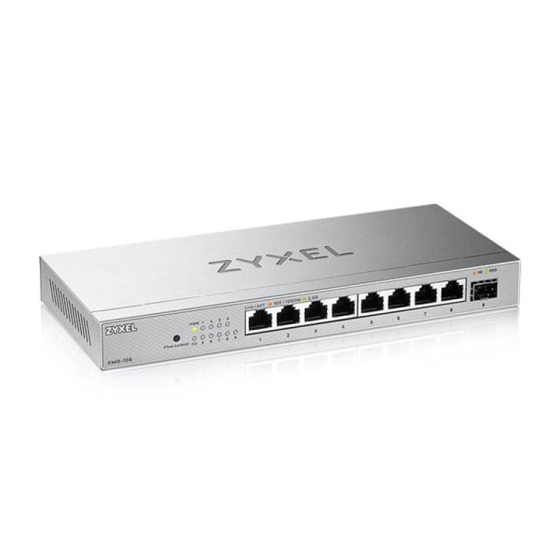 Zyxel XMG-108HP switch - 8-Port 2.5G PoE Unmanaged Switch wi