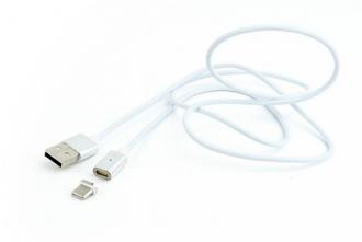 Gembird Magnetic USB Type-C cable, silver, 1 m