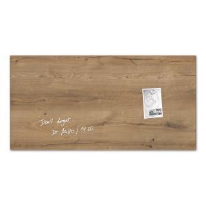 SIGEL Sklenená tabuľa artverum 91x46cm prírodné drevo (SI000258)