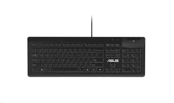 ASUS KU100 SmartCard Keyboard - drôtová klávesnica, čierna,