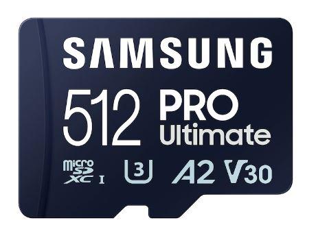 512 GB . microSDXC karta Samsung PRO Ultimate + SD adapter (
