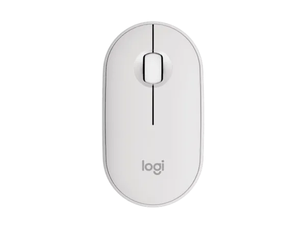 Logitech® M350s Pebble Mouse 2 - TONAL WHITE - BT - N/A - EM