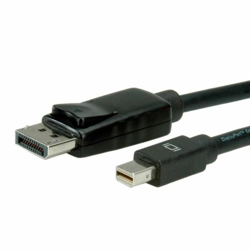 Kábel DisplayPort mini/DP M/M 5m, 2K@60Hz v1.1, 10.8Gbit/s,