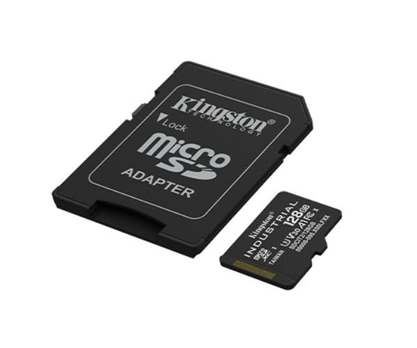 128 GB . microSDXC karta Kingston Industrial C10 A1 pSLC Car