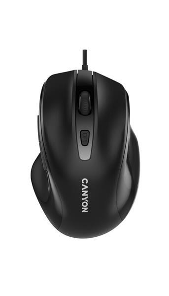 Canyon M-6, optická myš, USB, 3200 dpi, 6 tlačidiel, ergonom