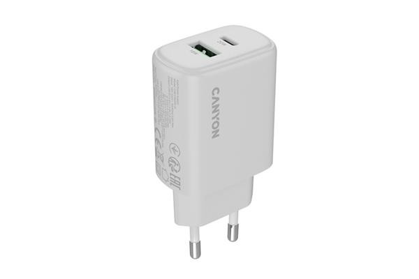 Canyon OnCharge 200, univerzálna nabíjačka do steny, 1x USB-