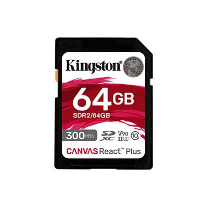 64 GB .SDXC karta Kingston . Canvas React Plus Class UHS-II
