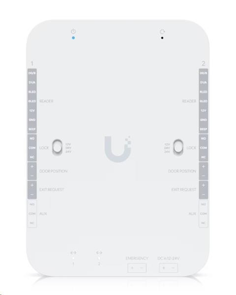 Ubiquiti DC-powered hub that supports Wiegand and OSDP reade