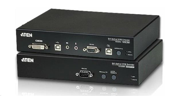 ATEN Predĺženie KVM cez Fibre Optic LC OS2/OM3 do 600m/300m,